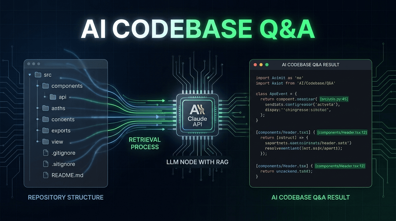 RepoLens · AI Codebase Q&A, cover artwork